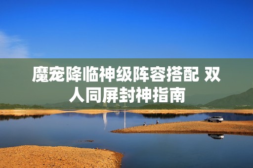 魔宠降临神级阵容搭配 双人同屏封神指南