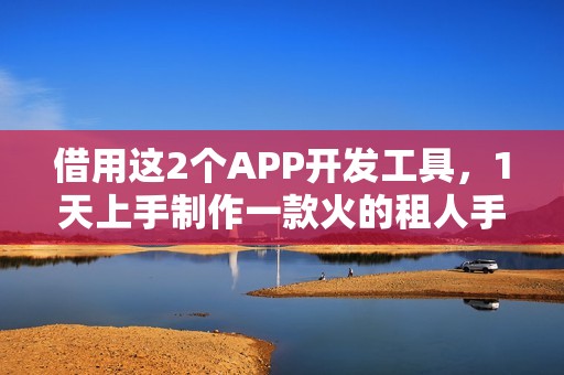 借用这2个APP开发工具，1天上手制作一款火的租人手机APP