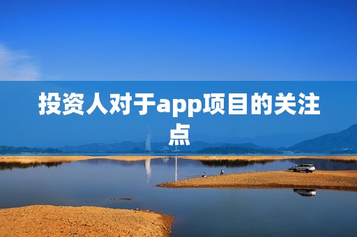 投资人对于app项目的关注点 投资人对于app项目的关注点