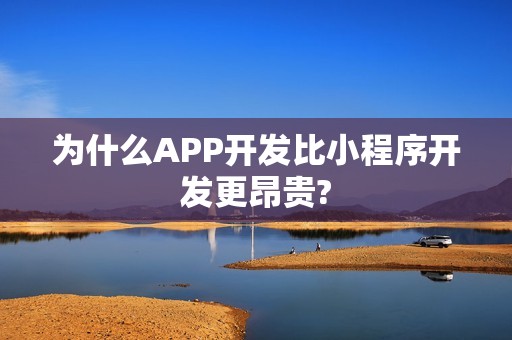 为什么APP开发比小程序开发更昂贵?