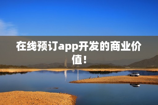 在线预订app开发的商业价值！