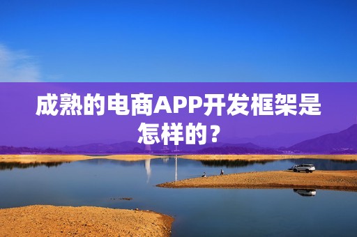 成熟的电商APP开发框架是怎样的？