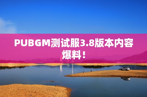 PUBGM测试服3.8版本内容爆料！