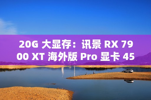 20G 大显存：讯景 RX 7900 XT 海外版 Pro 显卡 4575 元百亿补贴