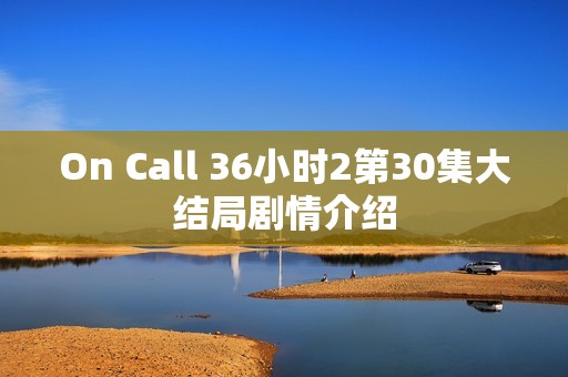 On Call 36小时2第30集大结局剧情介绍