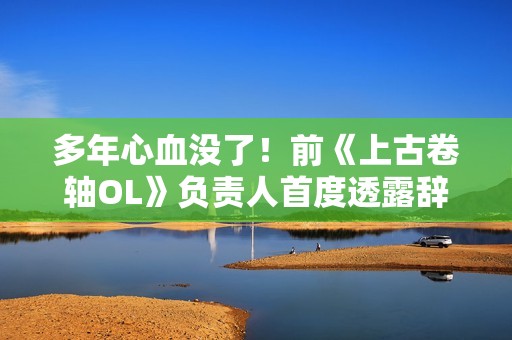多年心血没了！前《上古卷轴OL》负责人首度透露辞职原因