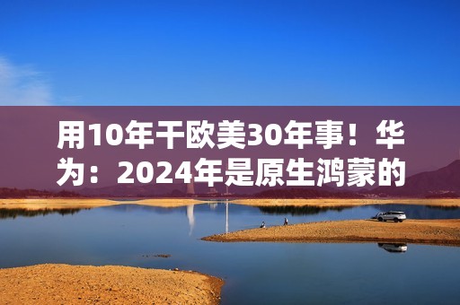 用10年干欧美30年事！华为：2024年是原生鸿蒙的关键一年