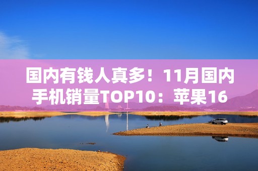 国内有钱人真多！11月国内手机销量TOP10：苹果16 Pro系列真抢手