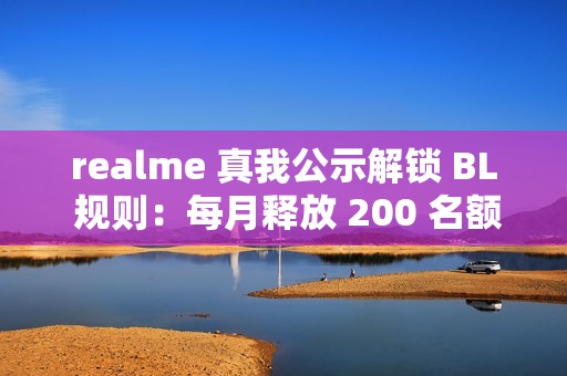 realme 真我公示解锁 BL 规则：每月释放 200 名额，详细教程上线