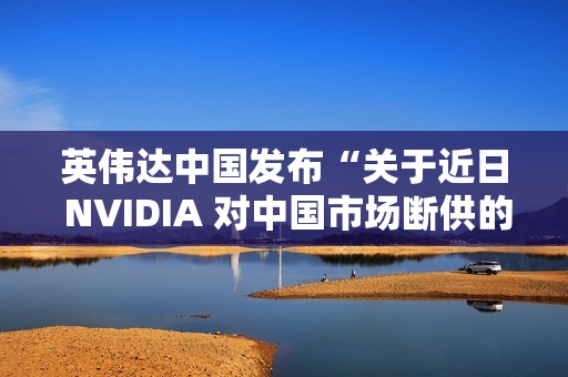英伟达中国发布“关于近日 NVIDIA 对中国市场断供的不实传闻”的声明：中国是重要市场