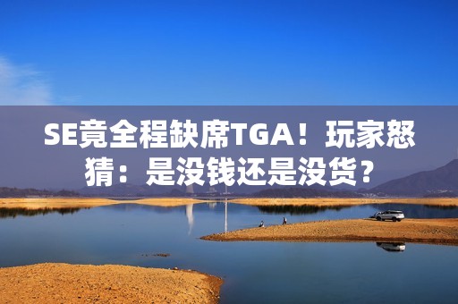 SE竟全程缺席TGA！玩家怒猜：是没钱还是没货？