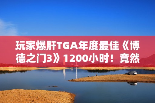 玩家爆肝TGA年度最佳《博德之门3》1200小时！竟然从未通关过！
