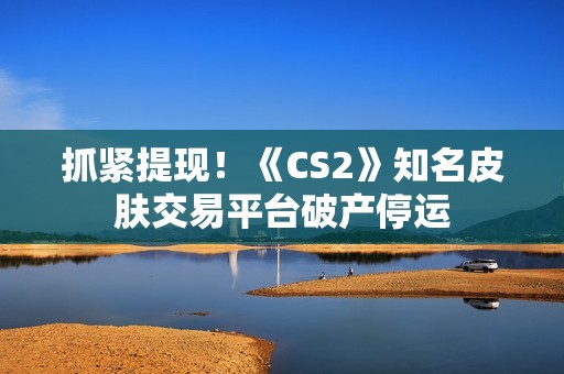抓紧提现！《CS2》知名皮肤交易平台破产停运