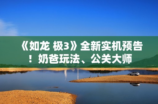 《如龙 极3》全新实机预告！奶爸玩法、公关大师