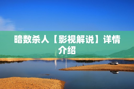 暗数杀人【影视解说】详情介绍