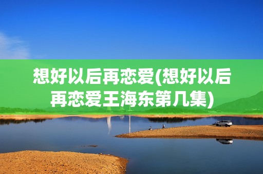 想好以后再恋爱(想好以后再恋爱王海东第几集)