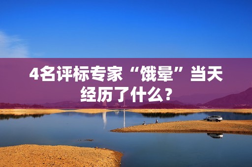 4名评标专家“饿晕”当天经历了什么？