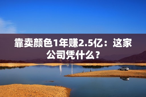 靠卖颜色1年赚2.5亿：这家公司凭什么？