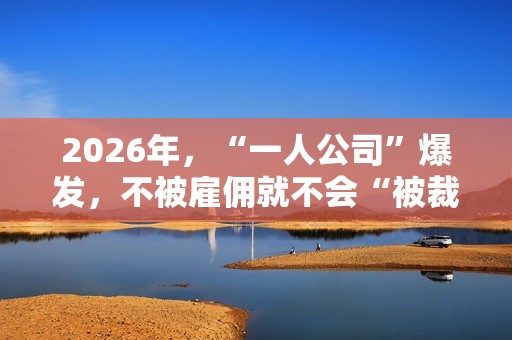 2026年，“一人公司”爆发，不被雇佣就不会“被裁”