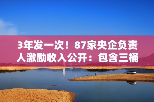 3年发一次！87家央企负责人激励收入公开：包含三桶油、运营商、车企等
