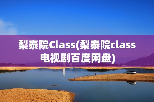 梨泰院Class(梨泰院class电视剧百度网盘)