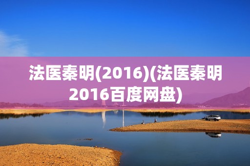 法医秦明(2016)(法医秦明2016百度网盘)