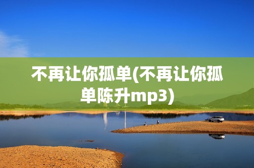 不再让你孤单(不再让你孤单陈升mp3)