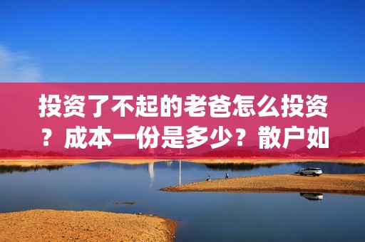 投资了不起的老爸怎么投资？成本一份是多少？散户如何对接？(了不起的老爸成本多少钱)
