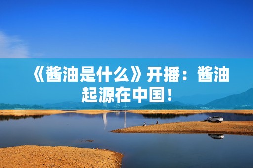 《酱油是什么》开播：酱油起源在中国！