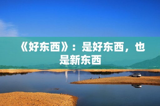 《好东西》：是好东西，也是新东西