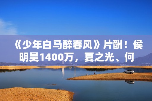 《少年白马醉春风》片酬！侯明昊1400万，夏之光、何与天差地别！