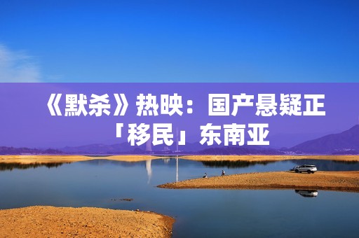 《默杀》热映：国产悬疑正「移民」东南亚