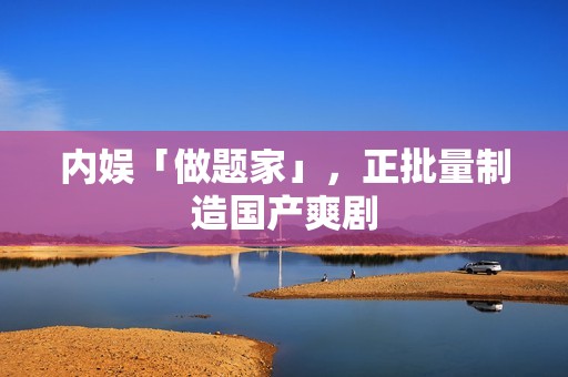内娱「做题家」，正批量制造国产爽剧