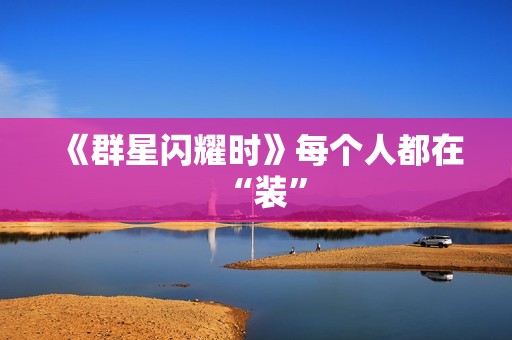 《群星闪耀时》每个人都在“装”