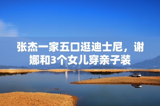 张杰一家五口逛迪士尼，谢娜和3个女儿穿亲子装