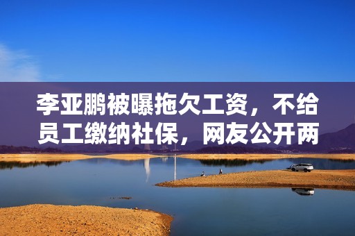 李亚鹏被曝拖欠工资，不给员工缴纳社保，网友公开两人聊天记录