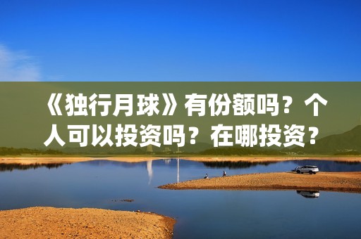 《独行月球》有份额吗？个人可以投资吗？在哪投资？(独行月球出品方)