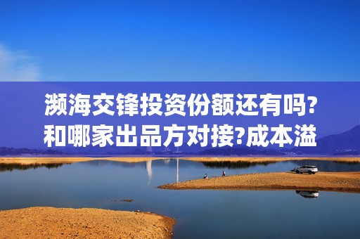 濒海交锋投资份额还有吗?和哪家出品方对接?成本溢价了吗?(濒海交锋最新进展)