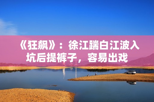 《狂飙》：徐江踹白江波入坑后提裤子，容易出戏