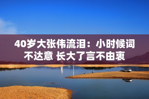 40岁大张伟流泪：小时候词不达意 长大了言不由衷