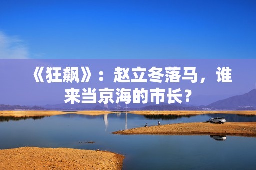 《狂飙》：赵立冬落马，谁来当京海的市长？