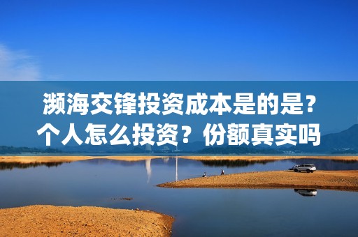 濒海交锋投资成本是的是？个人怎么投资？份额真实吗？(濒海交锋是哪家公司出品)