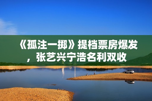 《孤注一掷》提档票房爆发，张艺兴宁浩名利双收