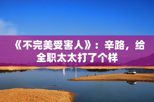 《不完美受害人》：辛路，给全职太太打了个样