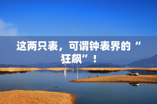 这两只表，可谓钟表界的“狂飙”！