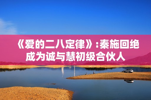 《爱的二八定律》:秦施回绝成为诚与慧初级合伙人