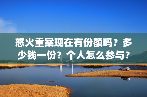 怒火重案现在有份额吗？多少钱一份？个人怎么参与？(怒火重案有没有原型)