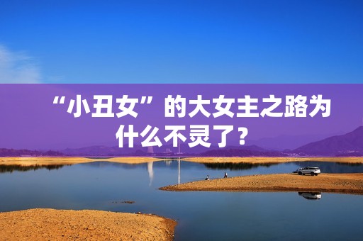 “小丑女”的大女主之路为什么不灵了？