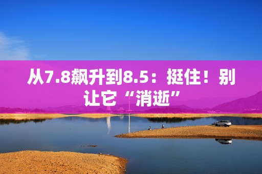 从7.8飙升到8.5：挺住！别让它“消逝”