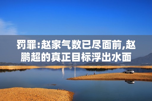 罚罪:赵家气数已尽面前,赵鹏超的真正目标浮出水面